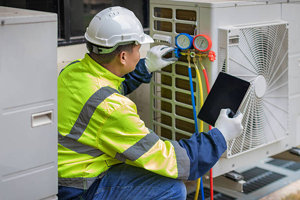 Professional Hvac technician working in Stanton, MI